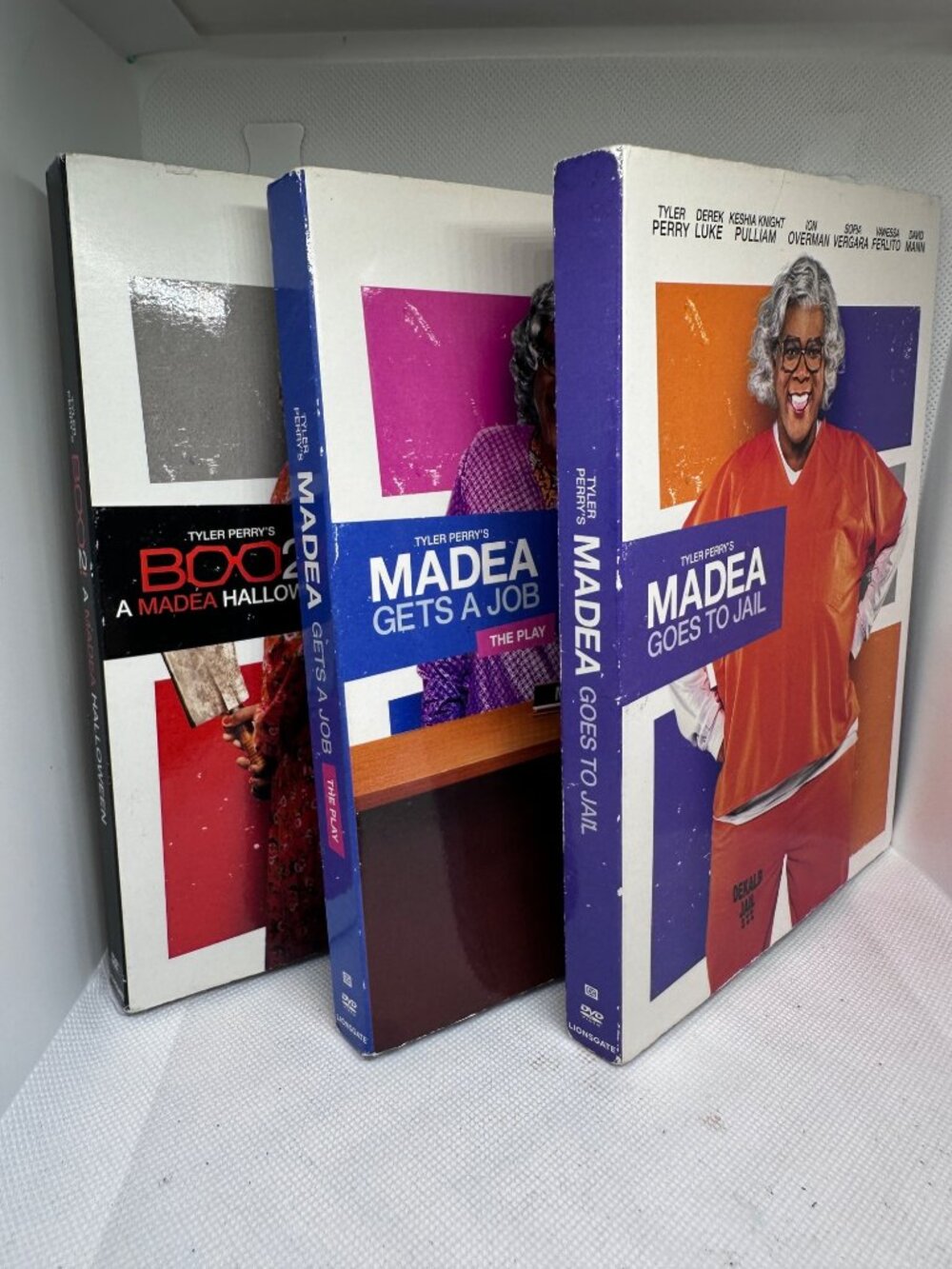 Tyler Perrys Madea DVD 3 Set Gets A Job Goes To Jail Boo 2 Halloween